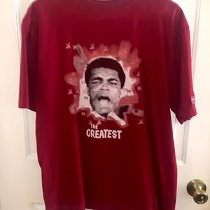 Maroon Muhammad Ali tshirt Adidas